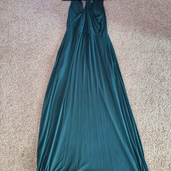 Womens Green maxi dress-Medium Preowned - Picture 4 of 7